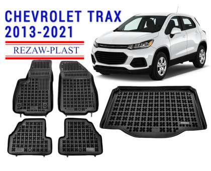 REZAW PLAST Auto Mats for Chevrolet Trax 2013-2021 Waterproof Black