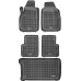 Rezaw-Plast Car Mats Set for 2007-2020 Fiat 500 Floor Mats & Cargo Mat 3DR Durable Black