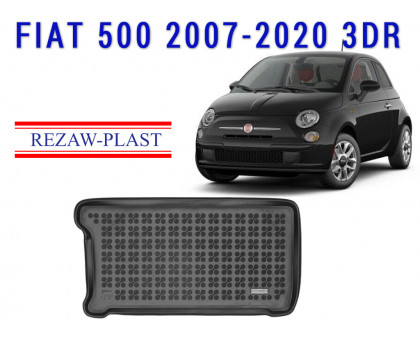 REZAW PLAST Cargo Mat for Fiat 500 2007-2020 3DR All Weather Black