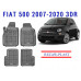 REZAW PLAST Rubber Liners for Fiat 500 2007-2020 3DR Durable High-Quality Material