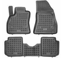 Rezaw-Plast Car Mats for 2014-2021 Fiat 500L Floor Mats All-Season Black