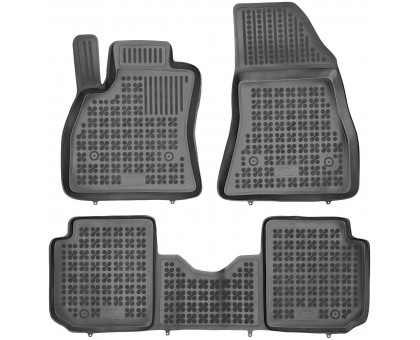 Rezaw-Plast Car Mats for 2014-2021 Fiat 500L Floor Mats All-Season Black