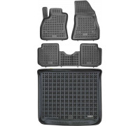 Rezaw-Plast All Weather Floor Mats for 2014-2021 Fiat 500L Car Mats & Floor Mat Black