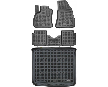 Rezaw-Plast All Weather Floor Mats for 2014-2021 Fiat 500L Car Mats & Floor Mat Black