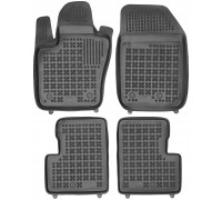 Rezaw-Plast Car Floor Mats for 2014-2020 Fiat 500X Car Mats Custom Fit Black