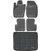 Rezaw-Plast Car Mats for 2014-2020 Fiat 500X Floor Mats & Cargo Mat All Season Black