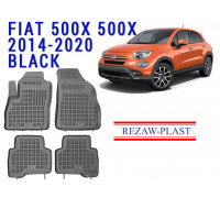 REZAW PLAST Floor Liners for Fiat 500X 500X 2014-2020 All Weather Custom Fit
