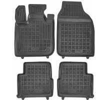 Rezaw-Plast Car Mats for 2023-2025 Fiat 500e Floor Mats Waterproof Black