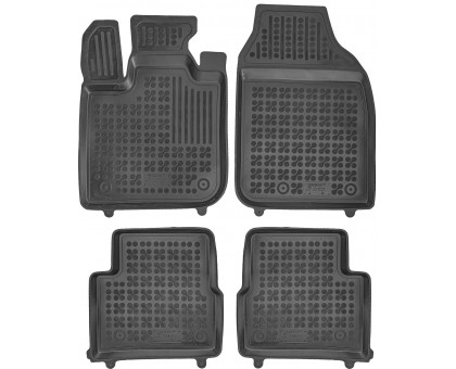 Rezaw-Plast Car Mats for 2023-2025 Fiat 500e Floor Mats Waterproof Black