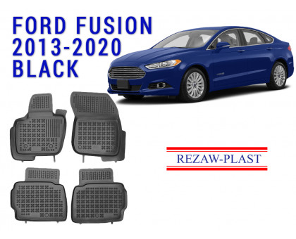 REZAW PLAST Car Liners for Ford Fusion 2013-2020 Custom Fit Black