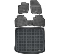 Rezaw-Plast Floor Mats for 2015-2021 Ford Edge Car Mats & Floor Mat Anti-Slip Black