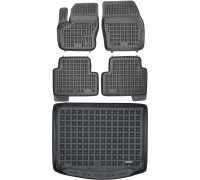 Rezaw-Plast Floor Mats Set for 2013-2018 Ford Escape Car Mats & Cargo Mat Custom Fit Black