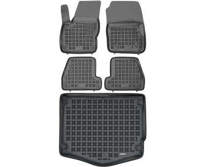 Rezaw-Plast Floor Mats for 2012-2018 Ford Focus Car Mats & Cargo Mat Hatchback Black