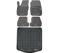 Rezaw-Plast Car Mats Set for 2012-2018 Ford Focus Floor Mats & Car Mat Sedan Durable Black