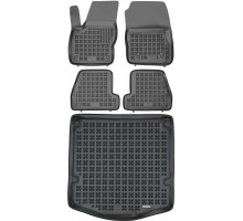 Rezaw-Plast Car Mats Set for 2012-2018 Ford Focus Floor Mats & Car Mat Sedan Durable Black