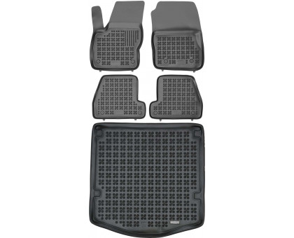 Rezaw-Plast Car Mats Set for 2012-2018 Ford Focus Floor Mats & Car Mat Sedan Durable Black