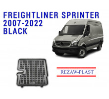 Rezaw-Plast Rubber Floor Mat For Freightliner Sprinter 2007-2022 Between Seats All Weather Black