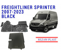 REZAW PLAST  Vehicle Mats for Freightliner Sprinter 2007-2023 Cargo Version Only 1500 2500 3500 4500 HD 1St Row All Weather Molded Odor