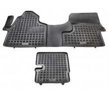 Rezaw-Plast Floor Mats for 2007-2023 Freightliner Sprinter Van Mats  All Weather Black