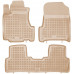 Rezaw-Plast Rubber Floor Mats for 2007-2011 Honda CR-V Car Mats Custom Fit Beige