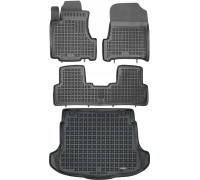 Rezaw-Plast Floor Mats for 2007-2011 Honda CR-V Car Mats Set All Weather Black