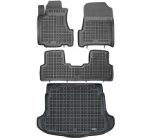 Rezaw-Plast Floor Mats for 2007-2011 Honda CR-V Car Mats Set All Weather Black