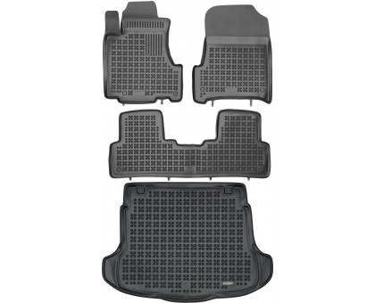 Rezaw-Plast Floor Mats for 2007-2011 Honda CR-V Car Mats Set All Weather Black