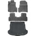 Rezaw-Plast Floor Mats for 2007-2011 Honda CR-V Car Mats Set All Weather Black