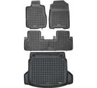 Rezaw-Plast Car Mats Set for 2012-2018 Honda CR-V Floor Mats & Cargo Mat Black