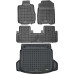 Rezaw-Plast Car Mats Set for 2012-2018 Honda CR-V Floor Mats & Cargo Mat Black