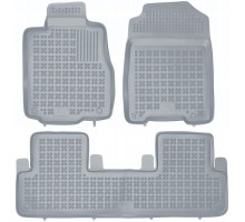 Rezaw-Plast Rubber Floor Mats for 2012-2018 Honda CR-V Car Mats Anti-Slip Gray