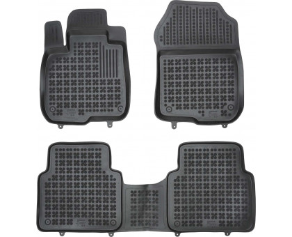 Rezaw-Plast Rubber Car Mats for 2019-2023 Honda CR-V Floor Mats Odorless Black