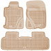 Rezaw-Plast Rubber Floor Mats for 2012-2015 Honda Civic Car Mats Sedan Beige