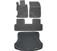 Rezaw-Plast Floor Mats for 2012-2015 Honda Civic Car Mats & Cargo Mat Sedan Anti-Slip Black