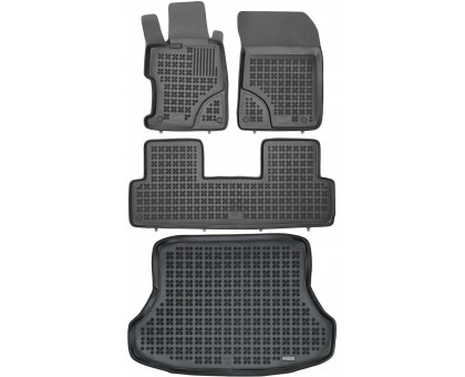 Reazw-Plast Floor Mats for 2012-2015 Honda Civic Car Mats & Cargo Mat Sedan Anti-Slip Black