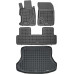 Reazw-Plast Floor Mats for 2012-2015 Honda Civic Car Mats & Cargo Mat Sedan Anti-Slip Black