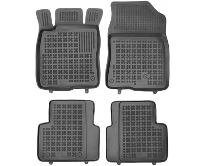 Rezaw-Plast All Weather Floor Mats for 2016-2020 Honda Civic Car Mats Sedan Black