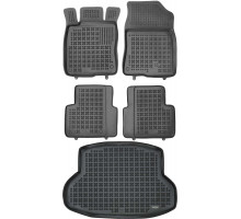 Rezaw-Plast Car Mats & Cargo Mat for 2016-2020 Honda Civic Floor Mats Sedan Black