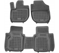 Rezaw-Plast All Weather Floor Mats for 2015-2021 Honda Fit Car Mats Custom Fit Black