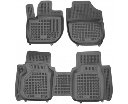 Rezaw-Plast All Weather Floor Mats for 2015-2021 Honda Fit Car Mats Custom Fit Black