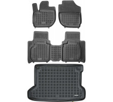 Rezaw-Plast Floor Mats for 2015-2021 Honda HR-V Car Mats & Cargo Mat Custom Fit Black