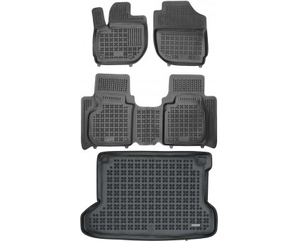 Rezaw-Plast Floor Mats for 2015-2021 Honda HR-V Car Mats & Cargo Mat Custom Fit Black