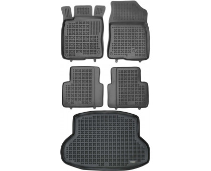 Rezaw-Plast Floor Mats for 2019-2022 Honda Insight Car Mats & Floor Mat Hybrid Waterproof Black