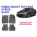 REZAW PLAST Floor Liners for Honda Insight 2019-2022 Hybrid All Weather Black 