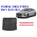 REZAW PLAST Cargo Cover for Hyundai Ioniq Hybrid Only 2016-2021 Custom Fit Black