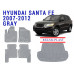 REZAW PLAST Floor Mats Set for Hyundai Santa Fe 2007-2012 Durable Gray