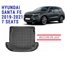 REZAW PLAST Cargo Liner for Hyundai Santa Fe 2019-2021 7 Seats High-Quality Material