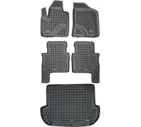 Rezaw-Plast Car Mats Set for 2007-2012 Hyundai Santa Fe Floor Mats & Car Mat Black