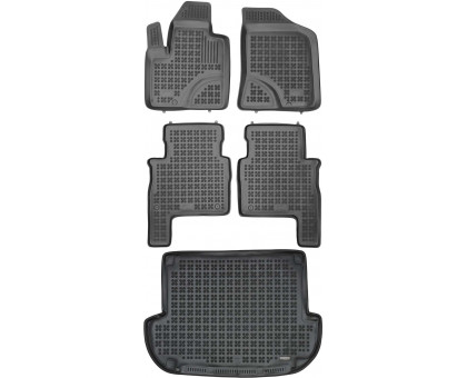 Rezaw-Plast Car Mats Set for 2007-2012 Hyundai Santa Fe Floor Mats & Car Mat Black