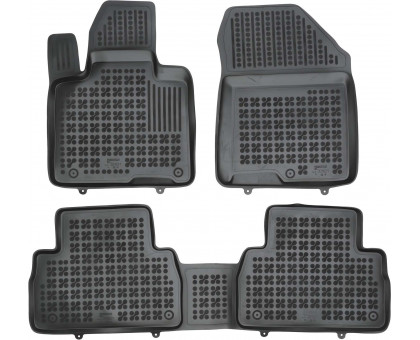 Rezaw-Plast Floor Mats for 2019-2021 Hyundai Santa Fe Car Mats All Weather Black